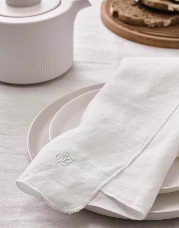 Valka Mundservietter, white, large