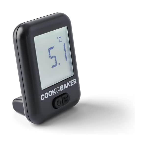 Køleskabstermometer, sort, large