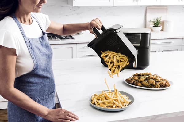 Max Dual Airfryer m. termometer, sort, large