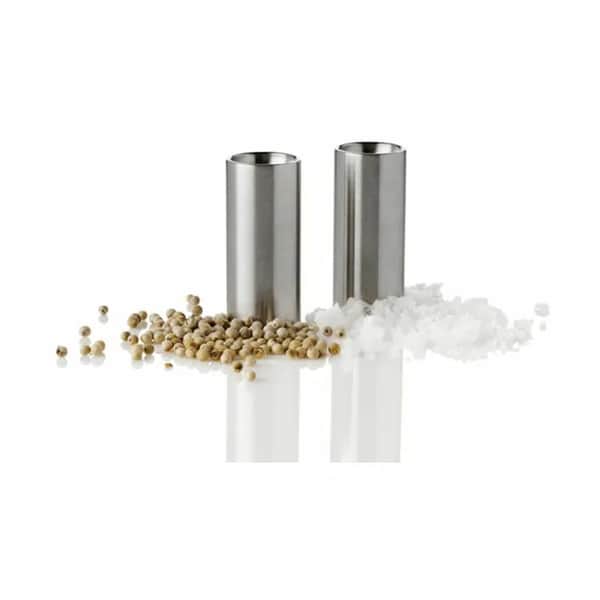 Stelton - Cylinda-line AJ Salt/peber sæt - H 6,5 cm - Rustfrit stål Imerco