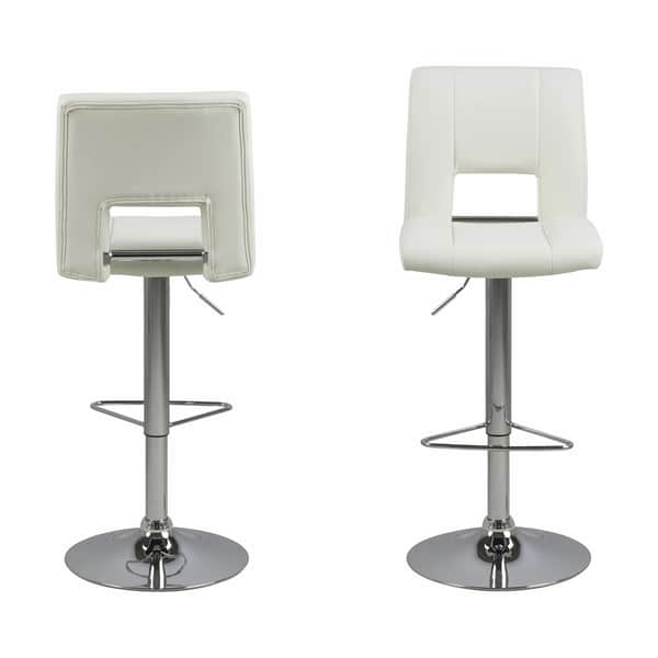 Sylvia Barstol - 2 stk., hvid, large