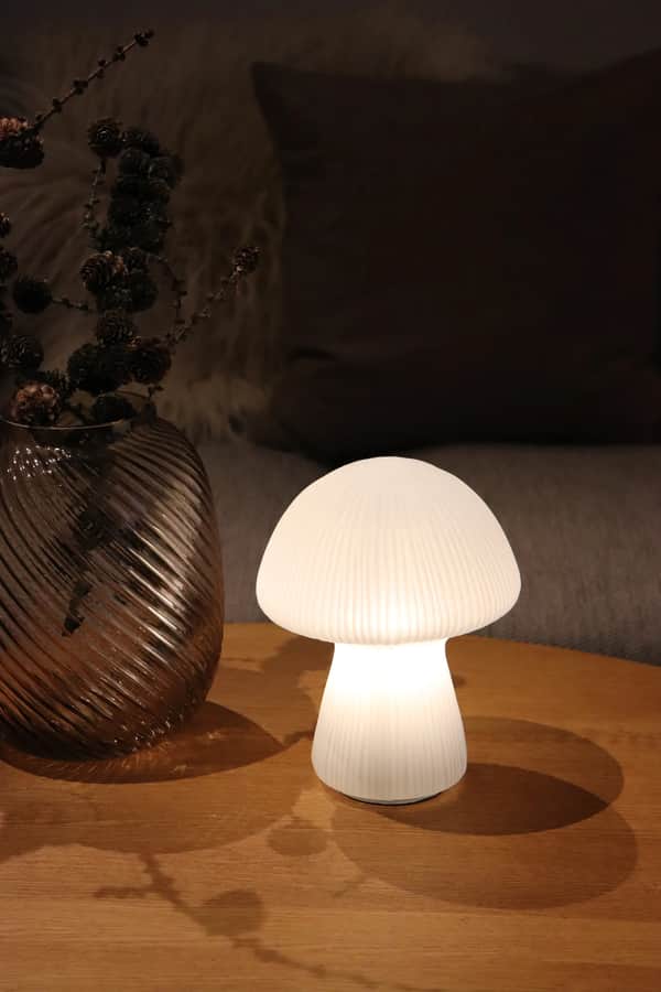 Mushroom Lampe, hvid, large