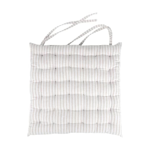 Siddehynde, beige striber, large