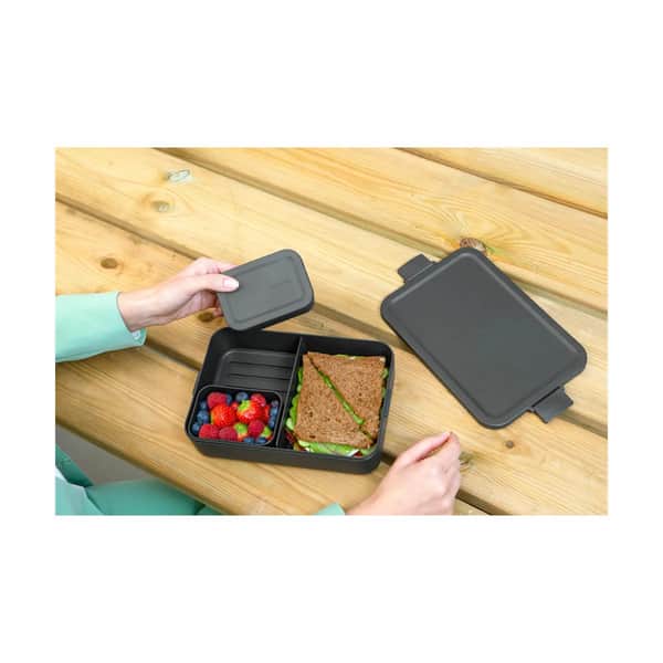 Make & Take Bento Madkasse, dark grey, large