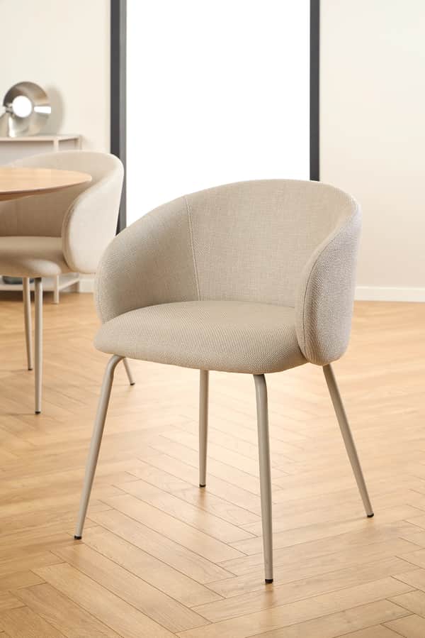 Eleanor Spisebordsstol - 2 stk, beige/grå, large