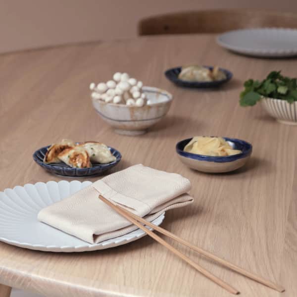 Stofserviet- 4 stk., beige, large