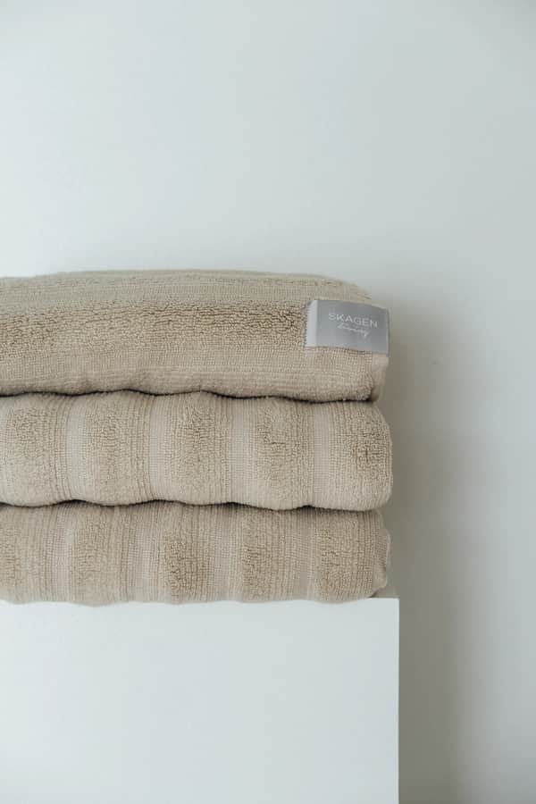 Håndklæde, beige, large