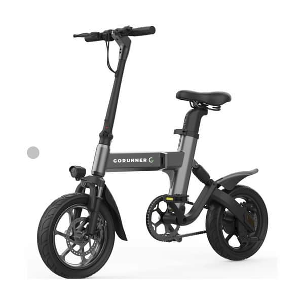 Mini El-cykel 2.0, koksgrå, large