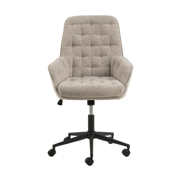 Erik Skrivebordsstol, beige / mat sort, large