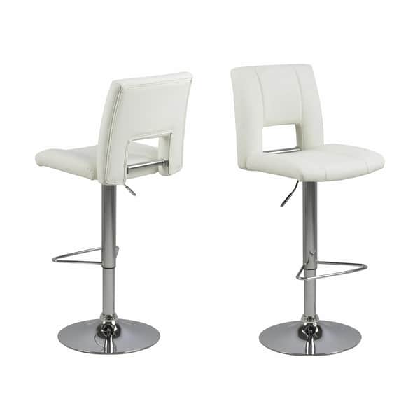 Sylvia Barstol - 2 stk., hvid, large