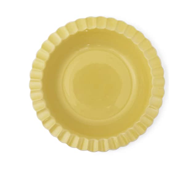 Serveringsskål, gul, large