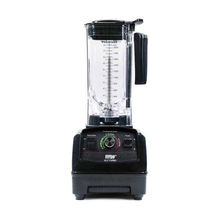 RAW X2,5 Turbo Blender 2,2 liter 1800 Watt Sort