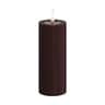 Real Flame LED Bloklys, mørk bourgogne, large