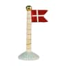gul/rød stribet