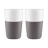 Cafe Latte Krus - 2 stk., grey, large