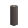 Real Flame LED Bloklys, mokka, large