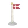 flag i lysegrå m. striber