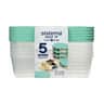 Nest It Meal Prep Opbevaringsboks - 5 stk., minty teal, large
