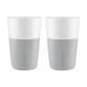Cafe Latte Krus - 2 stk., marble grey, large