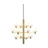 satin brass/opal glas