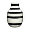 Omaggio Vase, hvid/sort, large