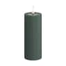 Real Flame LED Bloklys, jade green, large