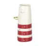 Vase - And, rød/hvid, large