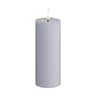 Real Flame LED Bloklys, dust blue, large