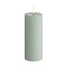 Real Flame LED Bloklys, salvie grøn, large