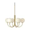 satin brass/opal glas