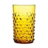 Hobnail Vandglas, amber, large